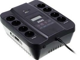 Источник бесперебойного питания Powercom Spider SPD-1100U LCD 605Вт 1100ВА черный