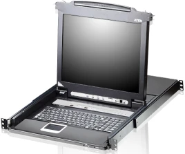 16-портовый KVMP-переключатель с ЖК-дисплеем Slideaway/ATEN/ SINGLE RAIL 16P PS/2-USB LCDKVMP 17INCH