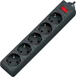 Defender ES 5 Black (5 м, 5 розеток)