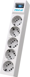 Сетевой фильтр/ Surge protector Pilot SG5 5 outlets (GP), 10A / 2.2kVt, automatic circuit-breaker, 7 m