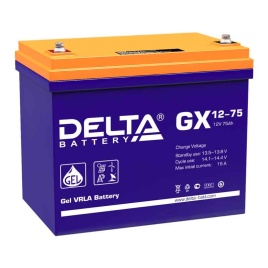 АКБ Delta GX 12-75 (12V, 75Ah)