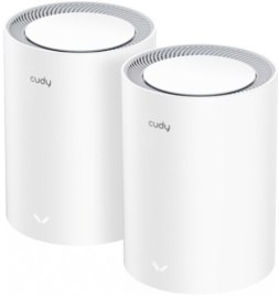 Wi-Fi Mesh-система/ AX1800 Wi-Fi 6 Mesh Solution 2-Pack,Chipset MediaTek, Dual-Band, 802.11ax/ac/a/b/g/n,  1201Mbps at 5GHz + 574Mbps at 2.4GHz, 2 Gigabit Ethernet Ports, 4 internal antennas,  MU-MIMO, DDNS, Zerotier/Wireguard/OpenVPN/IPSec/L2TP/PPTP VPN,