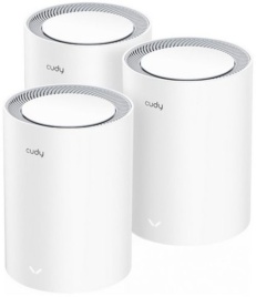 Wi-Fi Mesh-система/ AX3000 Wi-Fi 6 Mesh 2.5G Solution 3-Pack, Dual-Band,  Chipset MT7981BA+MT7976CN+RTL8221B, 802.11ax/ac/a/b/g/n,  2402Mbps at 5GHz + 574Mbps at 2.4GHz,  2.5G WAN+GE LAN, 5 internal antennas,  MU-MIMO, DDNS, Zerotier/Wireguard/OpenVPN/IPS