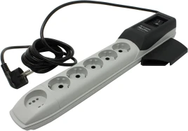 Сетевой фильтр Pilot Pro GP 6 розеток (5 евро + 1Gadget Parking) 7 м, автомат защиты/ Surge protector Pilot PRO GP 6 outlets (5 euro + 1 without ground) 10A / 2.2kVt, 7m, automatic circuit-breaker