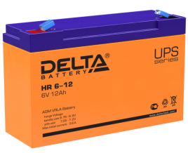 АКБ Delta HR 6-12 (6V, 12Ah)