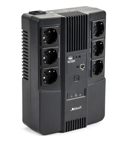 Источник бесперебойного питания SKAT-UPS 600 AI фото 1