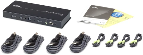4-портовый USB КМ-переключатель с функцией Boundless Switching (кабели включены)/ 4-Port USB Boundless KM Switch фото 5