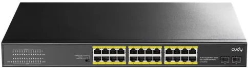 Коммутатор/ 24-Port Gigabit PoE+ Switch with 2 SFP ports 300W фото 3