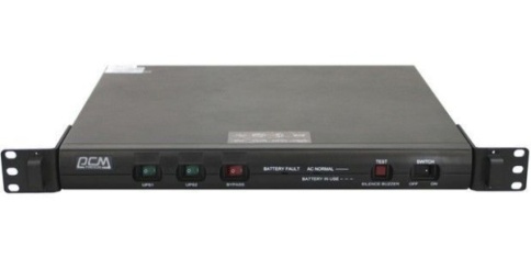 Источник бесперебойного питания Powercom King Pro RM KIN-1000AP 800Вт 1000ВА черный/ UPS Powercom King Pro RM KIN-1000AP 800W 1000Va black фото 1
