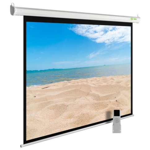 Экран Cactus 180x240см MotoExpert CS-PSME-240x180-WT 4:3 настенно-потолочный рулонный белый (моторизованный привод) фото 1