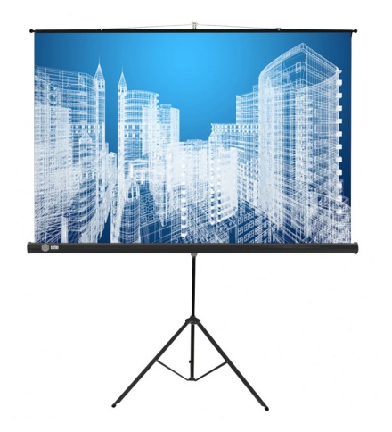 Экран Cactus 104.4x186см Triscreen CS-PST-104x186 16:9 напольный рулонный черный фото 1