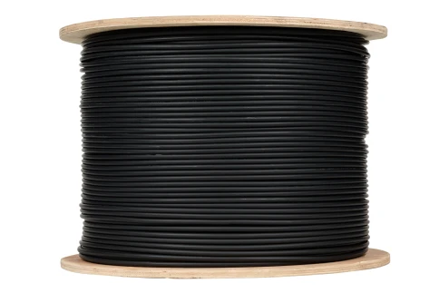 Кабель коаксиальный высокочастотный с малыми потерями для передачи 4K UHD, 12 GHz, (6Гб/s одиночный режим до 173 м, 12Гб/s одиночный режим до 117 м), тип RG-11, структура: 1.63/7.11 (1х1.63 мм), покрытая серебром омедненная сталь, одножильный, 14 AWG, диэ фото 1