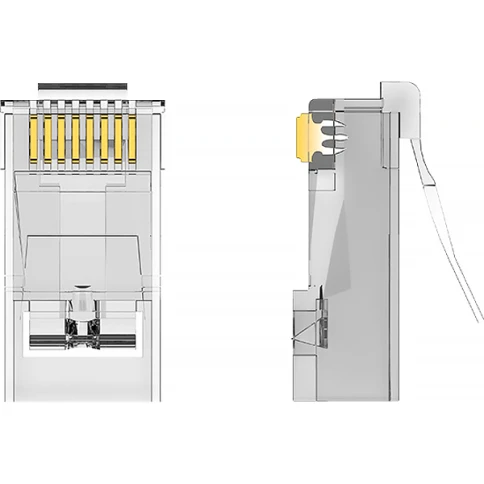 Коннектор Vention RJ45 (8p8c), FTP cat. 5e, под витую пару, экранирова фото 2