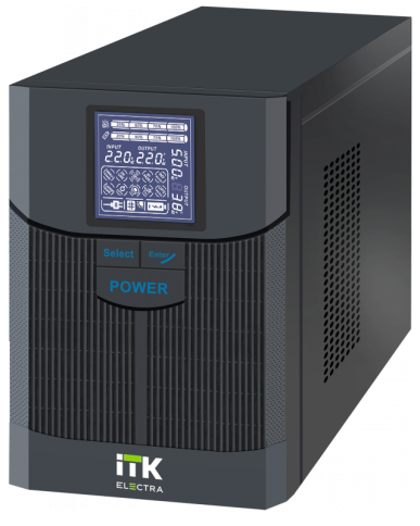 ITK ELECTRA LT ИБП 1кВА/0,8кВт с АКБ 2х7AH USB фото 1