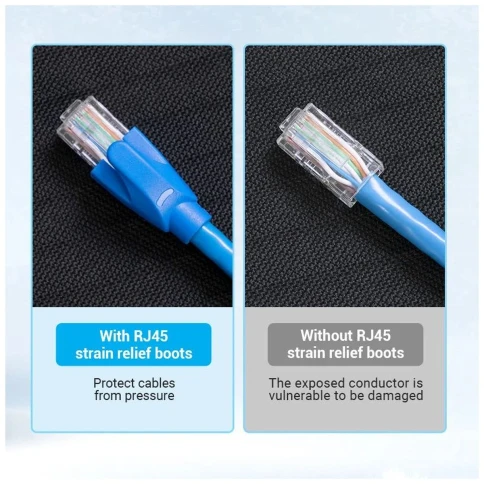 Колпачки изолирующие Vention IODH0-50 для разъемов RJ-45 (50шт.) - Сер фото 2