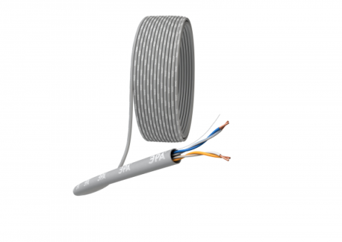 Кабель информационный U/UTP категория 5е 2x2x24AWG(0,50мм) 305м (медь) PVC solid серый ЭРА фото 1