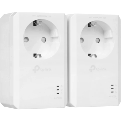 Сетевой адаптер/ AV1000 Gigabit Passthrough Powerline Starter Kit фото 1