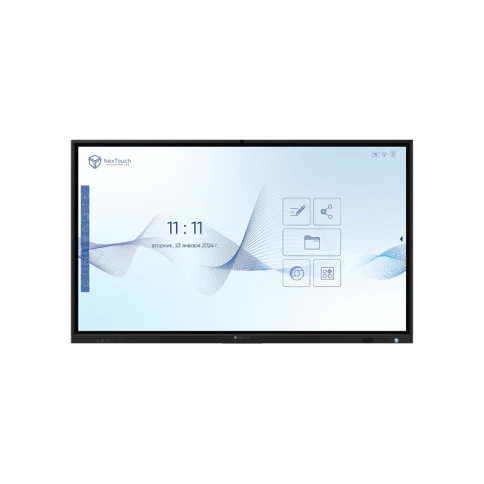 Интерактивный  комплекс NextPanel 75/ Интерактивный  комплекс NextPanel 75, 75",  4К (3840*2160), 450 кд/м2, 4000:1, IR, 10 мс, 20 касаний, WiFi-модуль, ОС Android. Вычислительный модуль: процессор Intel Core, DDR4 8Гб, SSD 128Гб, Windows/Linux, дина фото 5