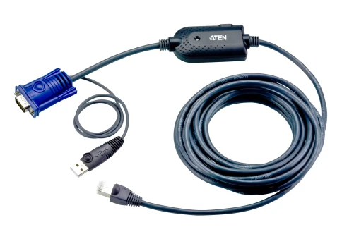 Модуль удлинителя, SVGA+KBD+MOUSE USB,   4.5 метр., для подкл. комп. к перекл. KH15xxA/KH15xxAi/KL15xxA/KH25xxA, макс.разреш. 1600х1200, RJ45+HD-DB15+USB A-тип, Female+2xMale, без Б.П., (DDC2B)/ USB CPU Module/cat 5 cable for KH2516A фото 1