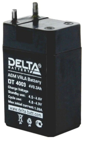 АКБ Delta DT 4003 (4V, 0,3Ah) фото 1