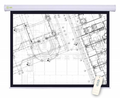 Экран Cactus 180x180см Motoscreen CS-PSM-180x180 1:1 настенно-потолочный рулонный (моторизованный привод) фото 1
