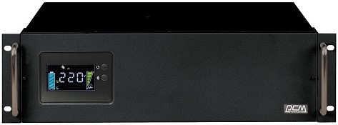 Источник бесперебойного питания Powercom King Pro RM KIN-3000AP LCD 2400Вт 3000ВА черный/ UPS Powercom King Pro RM KIN-3000AP LCD 2400W 3000Va black фото 1