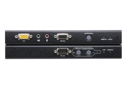 Удлинитель консоли (клав./мышь USB+мон.+аудио+RS232) на 200м/ USB VGA/Audio Cat 5 KVM Extender фото 2