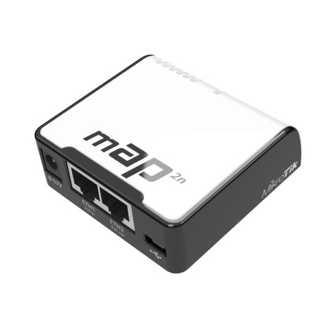 Маршрутизатор/ mAP Dual-Chain 2.4GHz micro AP, 650MHz CPU, 64MB RAM, 2xEthernet, PoE out фото 1