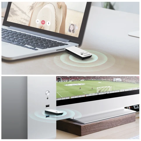 Адаптер Wi-Fi/ 300Mbps Wireless N USB Adapter, Atheros, 2T2R, 2.4Ghz, 802.11n/g/b фото 4