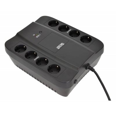 ИБП SPD-650N, резервный, 650 ВA, 390 Вт, 4 евророзетки с резервным питанием, 4 евророзетки с фильтрацией, ШхГхВ 285х232х103мм, 3.7 кг/ Powercom UPS Spider SPD-650N фото 1