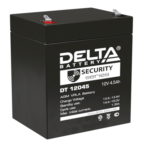 АКБ Delta DT 12045 (12V, 4,5Ah) фото 1