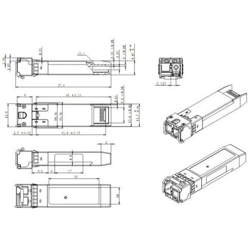Модуль/ Модуль SFP+ WDM, дальность до 3км (5dB), 1270нм фото 3
