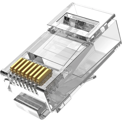 Коннектор Vention RJ45 (8p8c), UTP, cat. 6A, под витую пару (10шт.) (I фото 1
