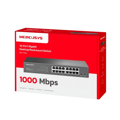 Коммутатор/ 16-Port Gigabit Desktop/Rackmount Switch фото 8