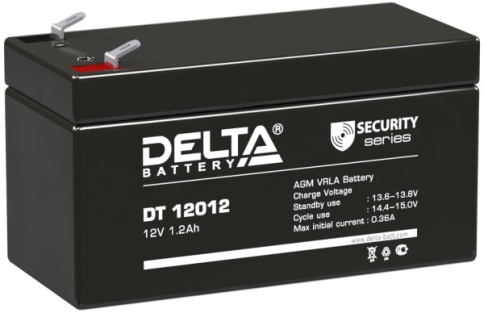 АКБ Delta DT 12012 (12V, 1,2Ah) фото 1