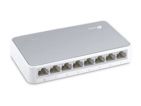Коммутатор/ 8-port 10/100M mini Desktop Switch, 8 10/100M RJ45 ports, Plastic case фото 4
