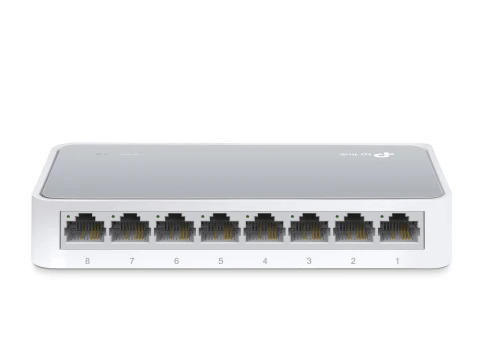 Коммутатор/ 8-port 10/100M mini Desktop Switch, 8 10/100M RJ45 ports, Plastic case фото 6