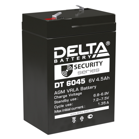 АКБ Delta DT 6045 (6V, 4,5Ah) фото 1