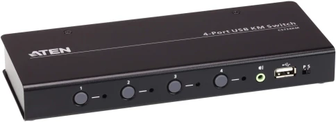 4-портовый USB КМ-переключатель с функцией Boundless Switching (кабели включены)/ 4-Port USB Boundless KM Switch фото 3