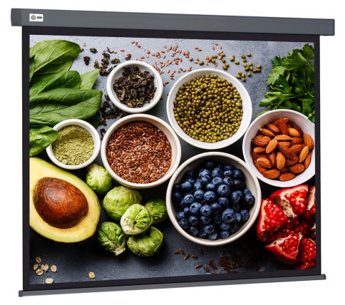 Экран Cactus 150x150см Wallscreen CS-PSW-150x150 1:1 настенно-потолочный рулонный белый фото 1
