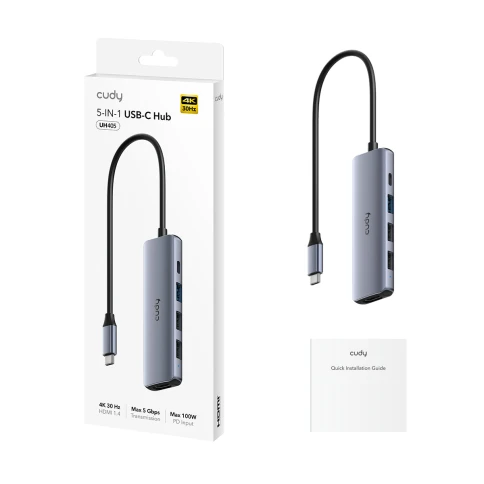 Адаптер/ 5-IN-1 USB-C Hub with 4K HDMI фото 2