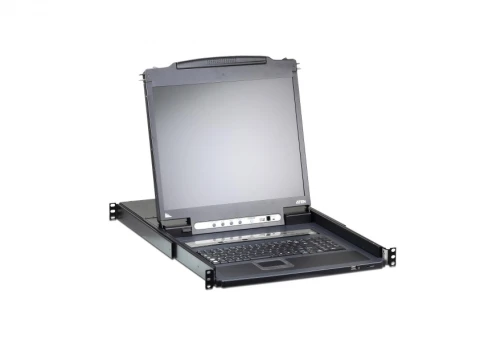 16-портовый IP KVM-переключатель с ЖК-дисплеем Slideaway/ATEN/CL5716IN-ATA-RG/ SINGLE RAIL 16P PS/2-USB LCDKVMP 19INCH WIH IP фото 3
