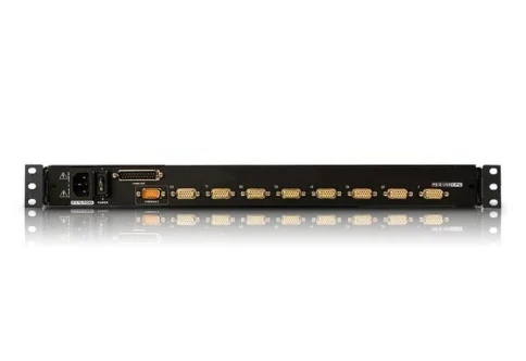 8-портовый KVM-переключатель с ЖК-дисплеем Slideaway/ATEN/ SINGLE RAIL 8P PS/2-USB LCDKVMP 17INCH фото 1
