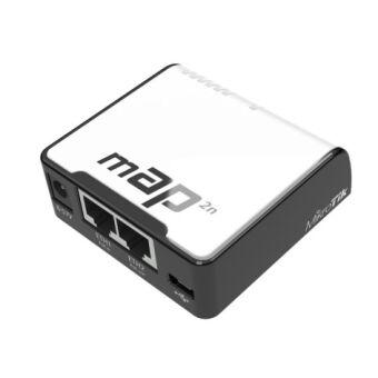 / mAP Dual-Chain 2.4GHz micro AP, 650MHz CPU, 64MB RAM, 2xEthernet, PoE out