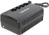  CyberPower BU1000E, Line-Interactive, 1000VA/600W, 4 Schuko , Black, 0.40.30.3., 7.8./ UPS Line-Interactive CyberPower BU1000E 1000VA/600W (4 EURO)