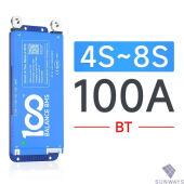 Daly BMS BT, 100A 4-8S, LiFepo4, LTO, NMC