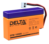 АКБ Delta DTM 12008 (12V, 0,8Ah)