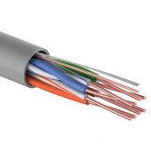 Кабель информационный U/UTP категория 5е 4х2х24AWG(0,50мм) 305м CCA (омедненка) PVC solid серый PROCONNECT (01-0043-3)
