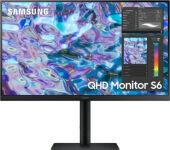 ЖК монитор Samsung S27B610EQI/ Samsung S27B610EQI 27" LCD IPS LED monitor, 2560x1440, 5(GtG)ms, 300 cd/m2, 178°/178°, MEGA DCR (static 1000:1), 75 Hrz, HDMIx2, DP, Headphone, VESA 100x100 mm, HDMI cable, HAS, внешний БП, Flicker free, black