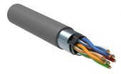 Кабель информационный F/UTP категория 5е 4x2х24AWG(0,51мм) 305м (медь) PVC solid серый ITK